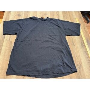 Falcon Bay Pocket T-Shirt Mens 5XLT Black Adult Short Sleeve Cotton Solid Good
